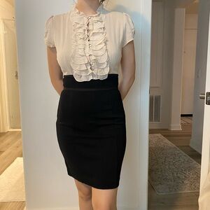 Bebe Black Knee-Length Pencil Dress